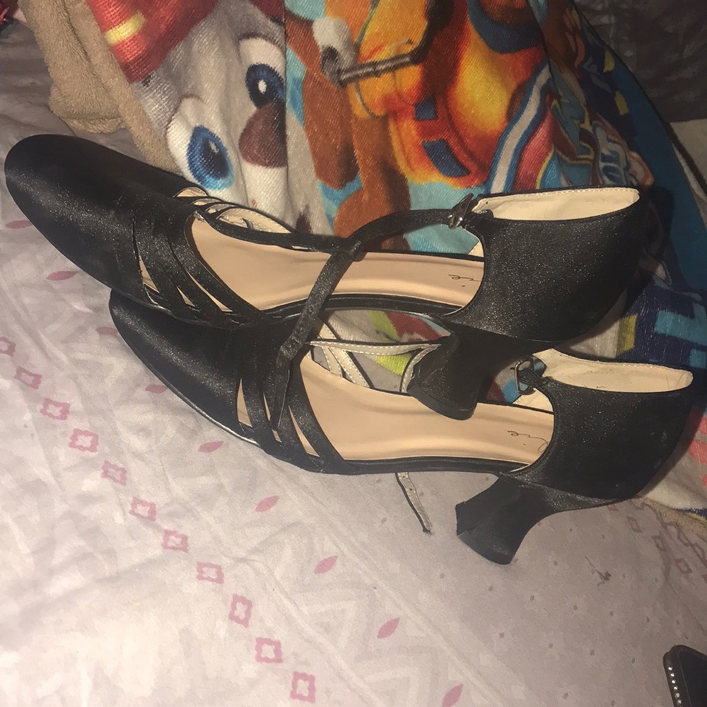 Black high heels